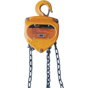 1 TON PROFESSIONAL CHAIN HOIST, 10FT/3M CHAIN, CR-MO GEARS