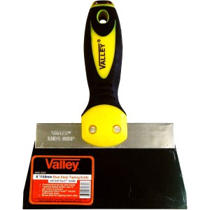 6" BLUE STEEL DRYWALL TAPING KNIFE, SOFT-TOUCH™ HANDLE