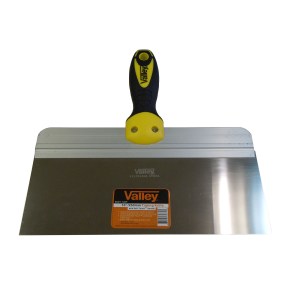 10" STAINLESS STEEL DRYWALL TAPING KNIFE, SOFT-TOUCH™ HANDLE