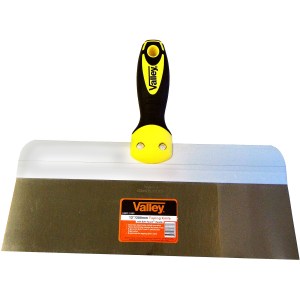 12" STAINLESS STEEL DRYWALL TAPING KNIFE, SOFT-TOUCH™ HANDLE