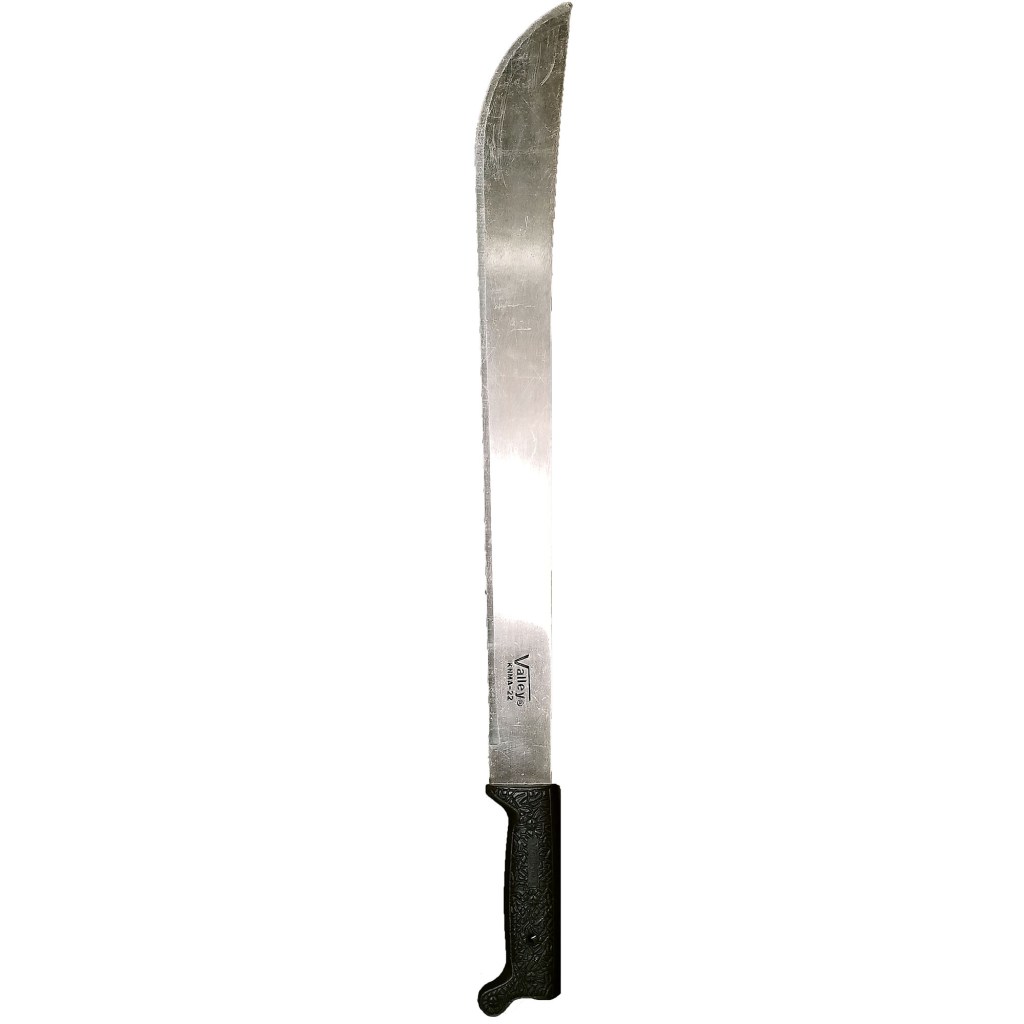 22" MACHETE WITH GREEN CANVAS SHEATH