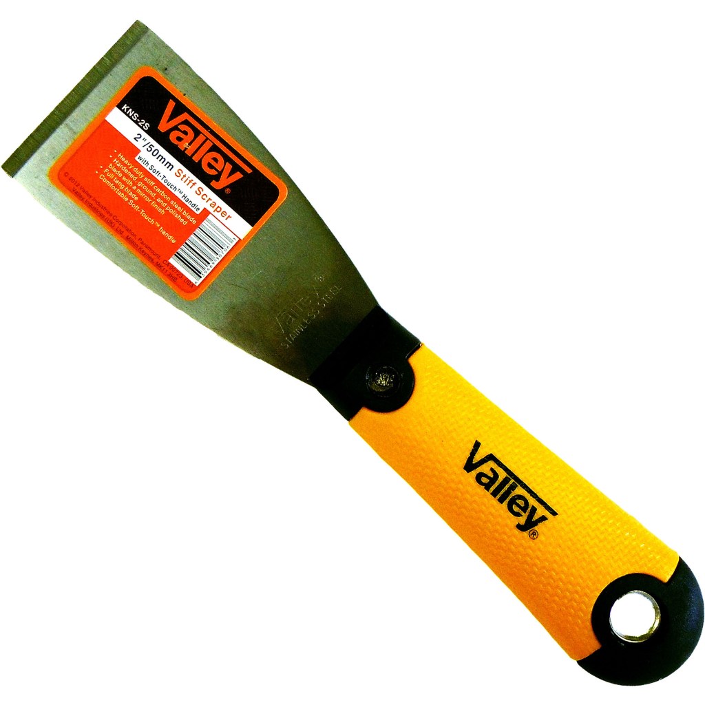 2" HD SCRAPER, STIFF STAINLESS BLADE, SOFT-TOUCH™ HANDLE