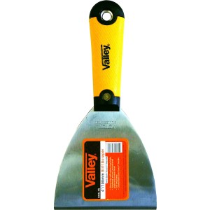 4" HD SCRAPER, STIFF STAINLESS BLADE, SOFT-TOUCH™ HANDLE