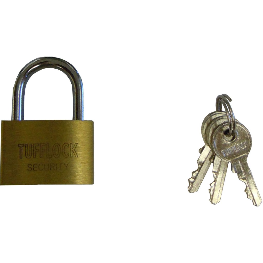 1 PC. 30 MM BRASS PADLOCK, BLISTER PACK