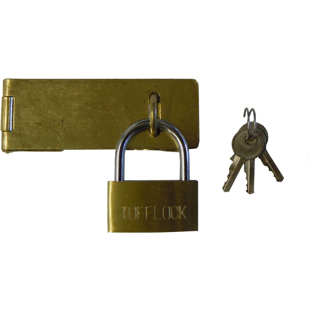 40 MM. BRASS PADLOCK WITH 3" HASP