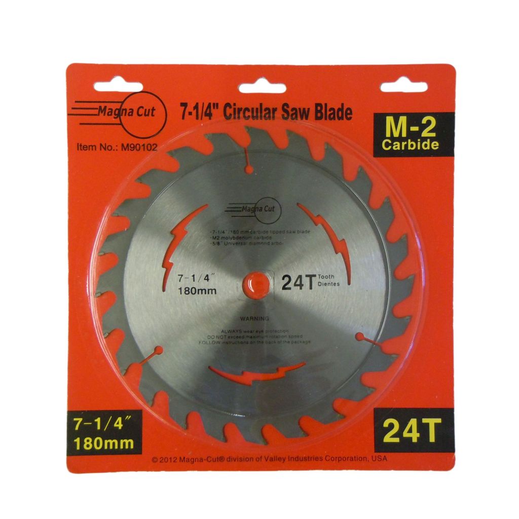 MAGNA 7-1/4" X 24T CIRCULAR SAW BLADE, RED LINE