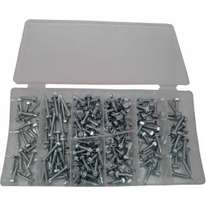 200 PC. HEX HEAD SELF-DRIILING SCREWS ASSORTMENT