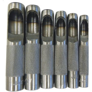 6 PC. HOLLOW PUNCH SET 3/8"-3/4" (LARGE)