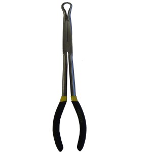 11" BENT NOSE PLIERS-20° RING, CR-V, FOAM GRIPS