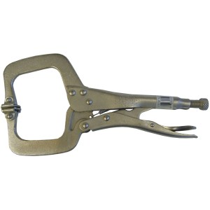 11" LOCKING C-CLAMP WITH PADS, CR-V