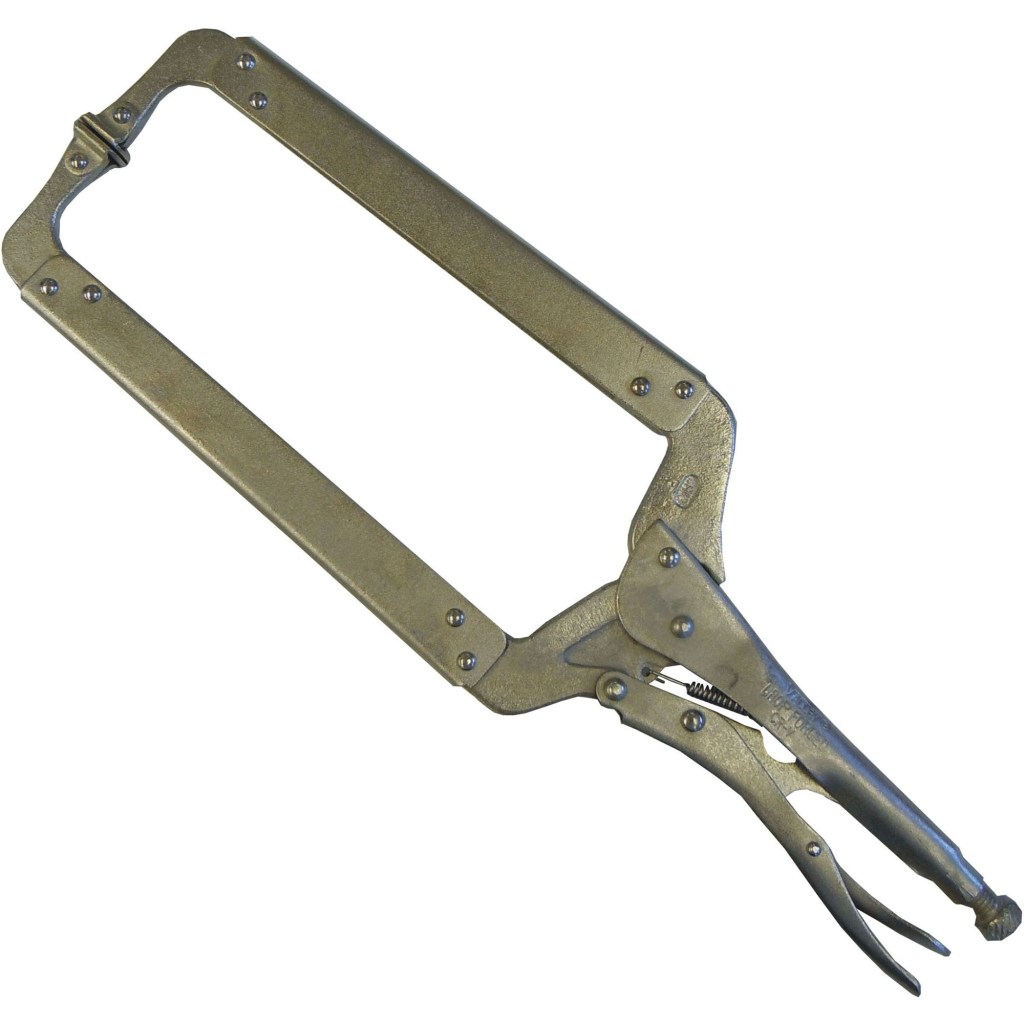 18" LOCKING C-CLAMP WITH PADS, CR-V