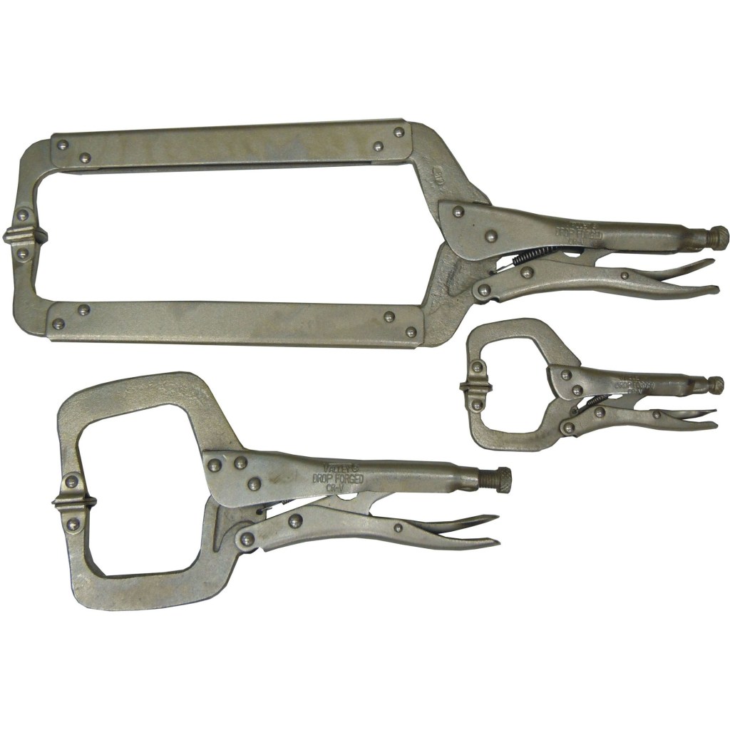 3 PC. LOCKING C-CLAMP WITH PADS (6",11",18"), CR-V