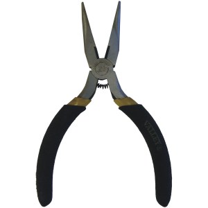 4.5" LONG NOSE PLIER, CR-V, FOAM GRIPS