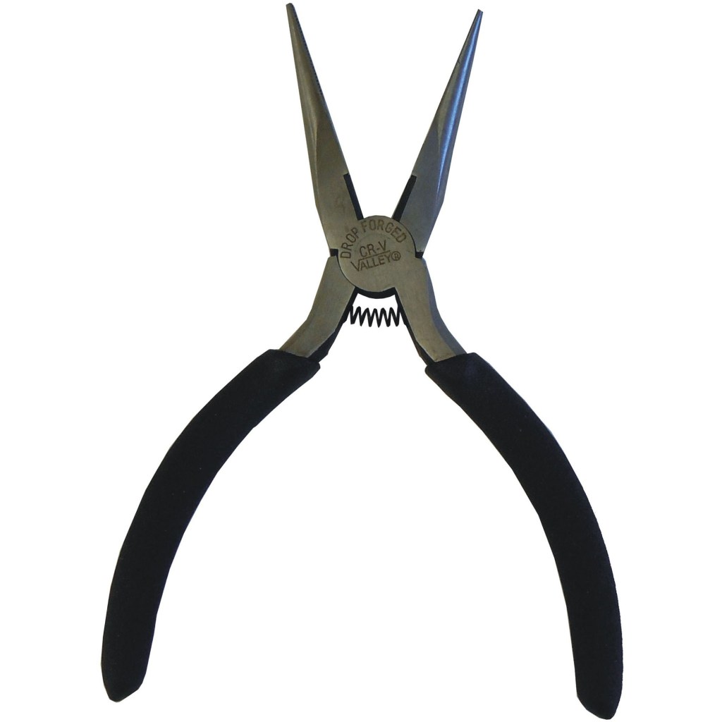 6.5" PRECISION LONG NOSE PLIER, CR-V, FOAM GRIPS