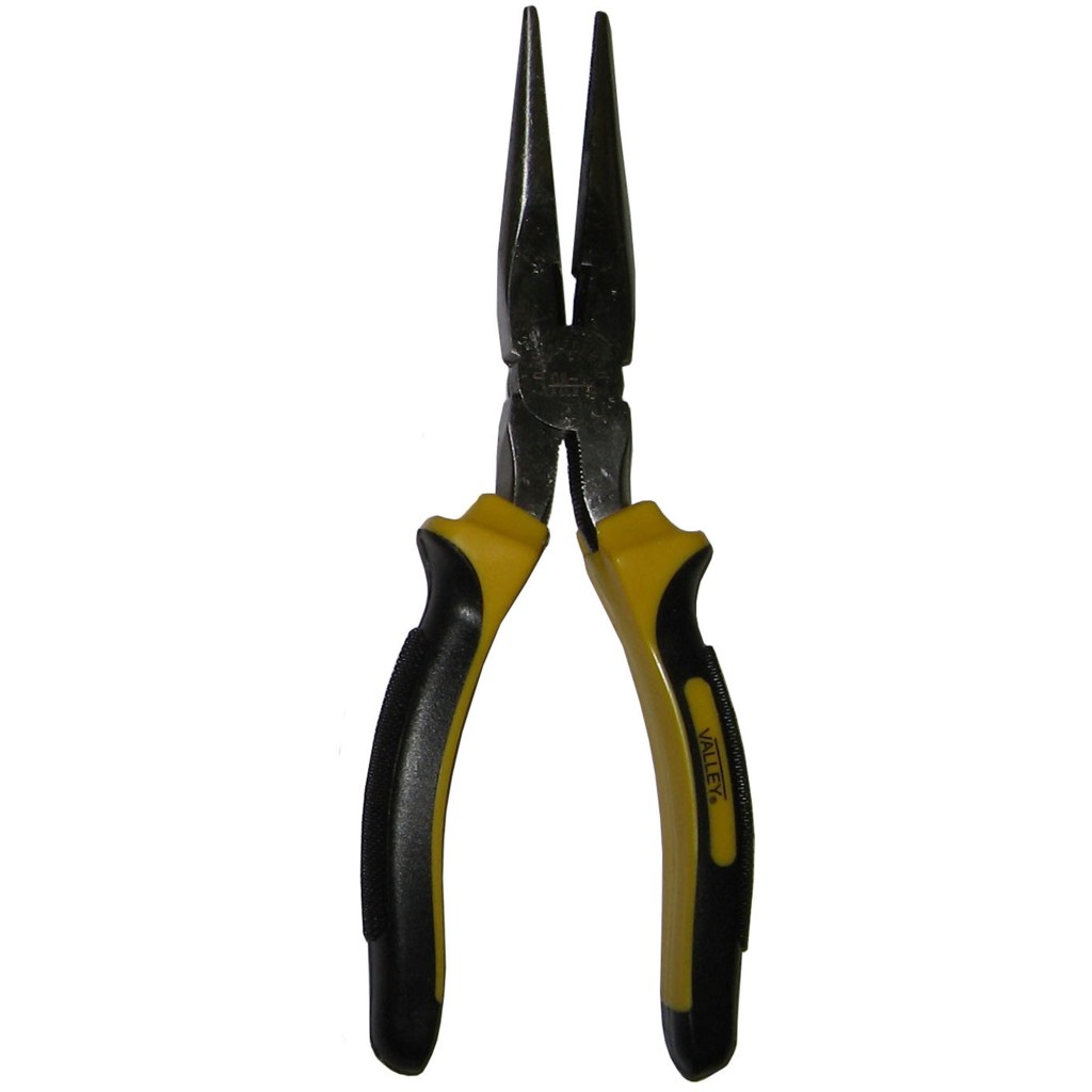 8" LONG NOSE PLIER, CR-V, SURE-GRIP™ HANDLE