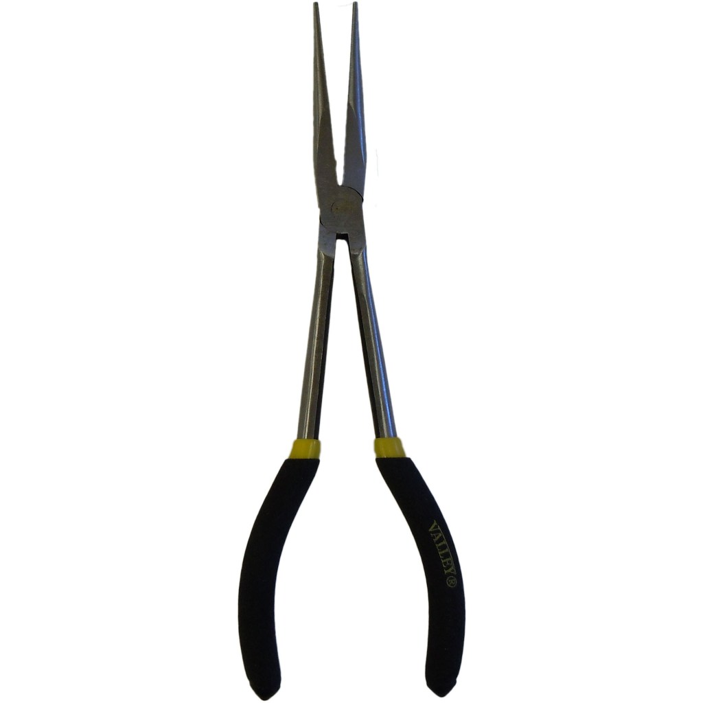 11" LONG NOSE PLIER, CR-V, FOAM GRIPS