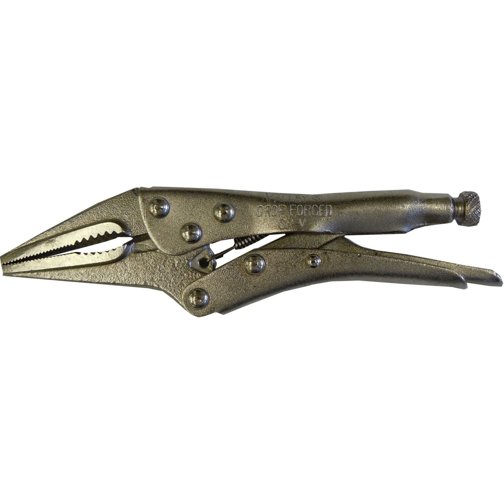 5" LOCKING LONG NOSE PLIER, CR-V