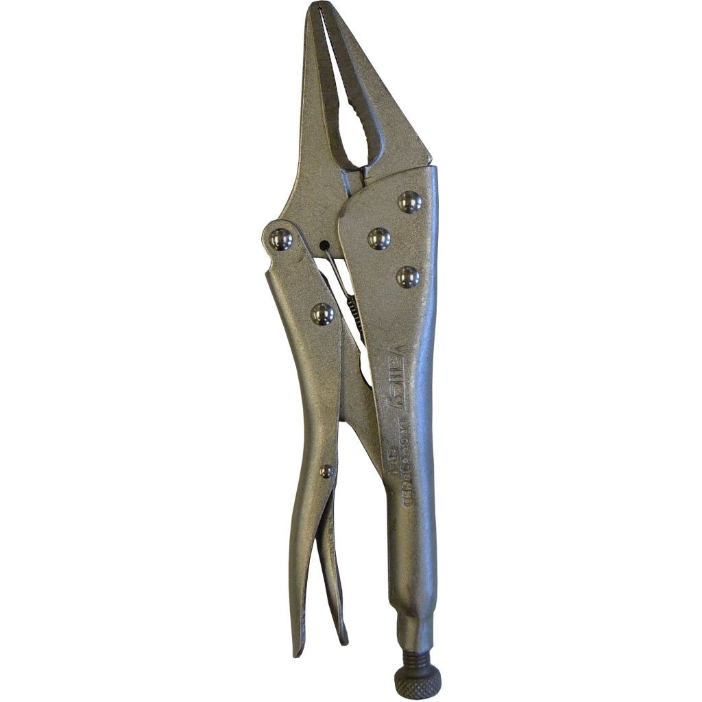 10" LOCKING LONG NOSE PLIER, CR-V