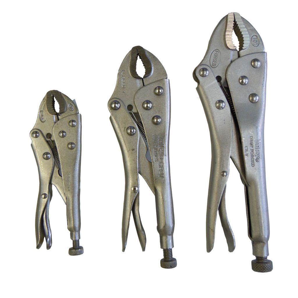 3 PC. LOCKING PLIER SET (5",7",10"), CR-V