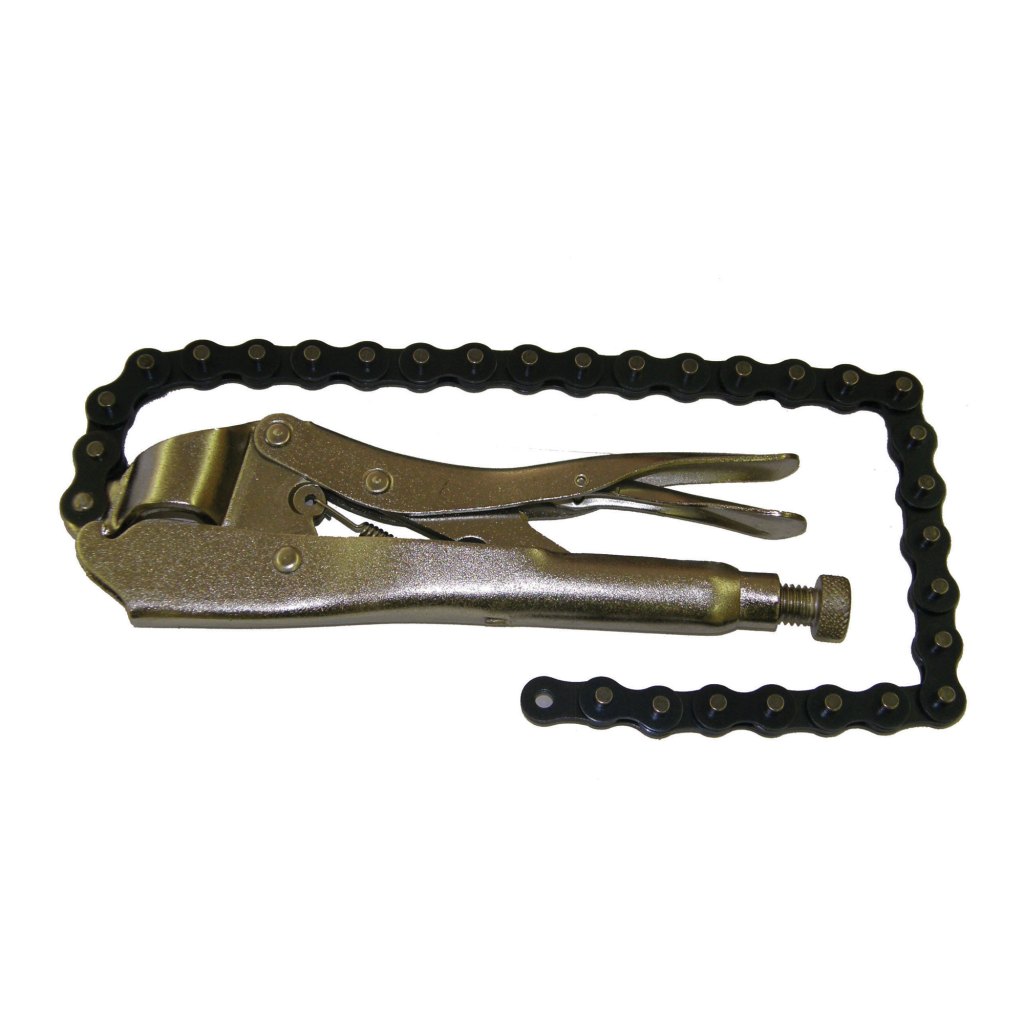 LOCKING PLIER WITH 19" CHAIN CLAMP, CR-V