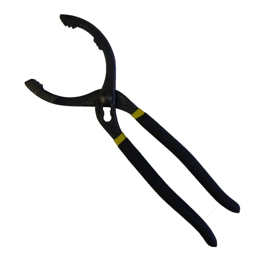 12" OIL FILTER PLIER, CR-V, MATTE FOAM GRIPS