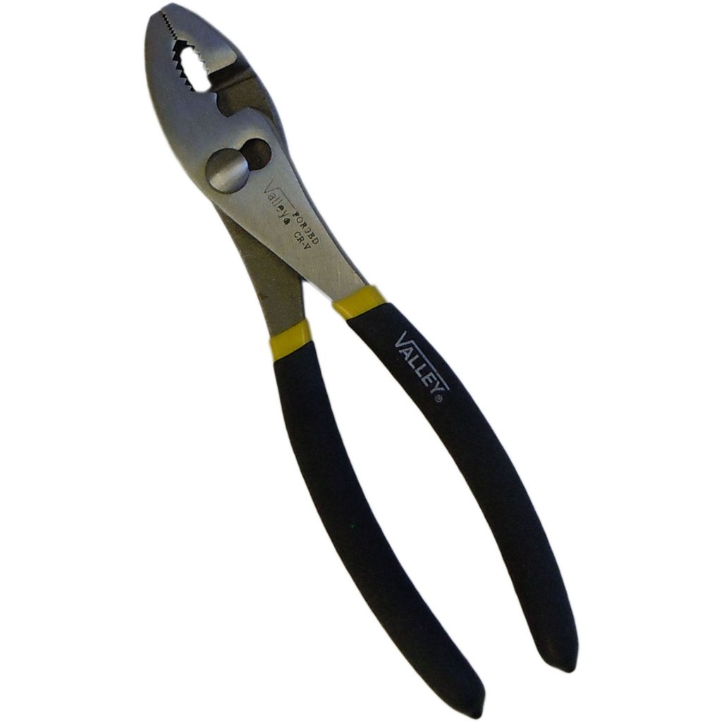 8" SLIP JOINT PLIERS, CR-V, MATTE FOAM GRIPS