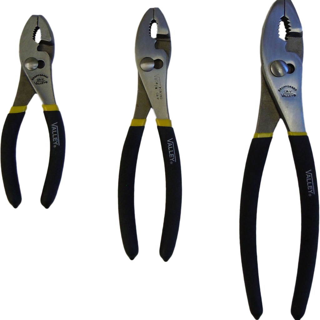 3 PC. SLIP JOINT PLIER SET, CR-V, MATTE FOAM GRIPS, 6"-8"-10"