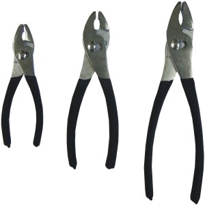 3 PC. SLIP JOINT PLIER SET, MATTE FOAM GRIPS, 6"-8"-10", INDIA