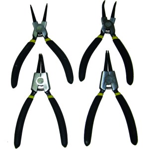 4 PC. 6" SNAP RING PLIER, MATTE FOAM GRIPS, CLAMSHELL