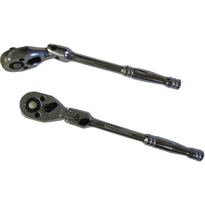 RATCHET HANDLE, 1/4" DR., OVAL HEAD FLEX, 72T GEARS