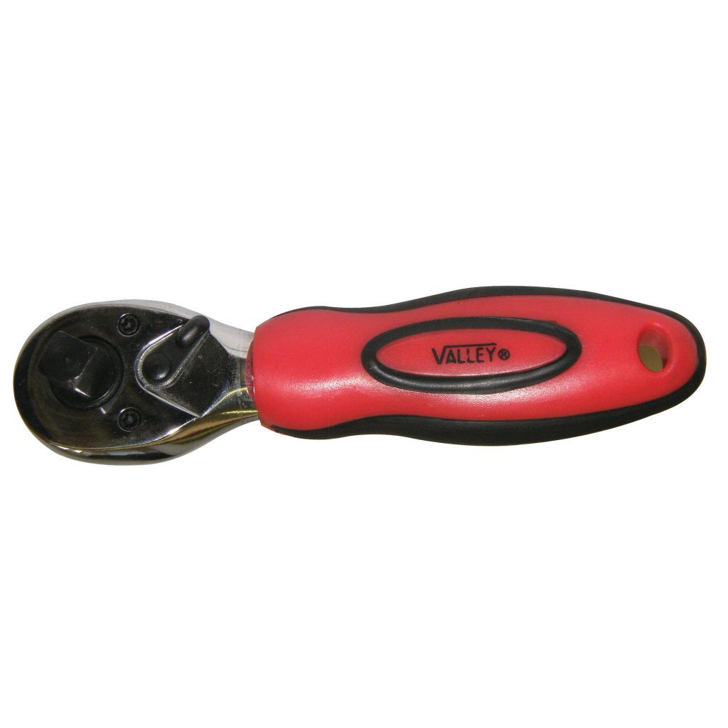 RATCHET HANDLE, QUIK-FLIP™ 3/8"X1/2" DR., STUBBY WITH GRIP