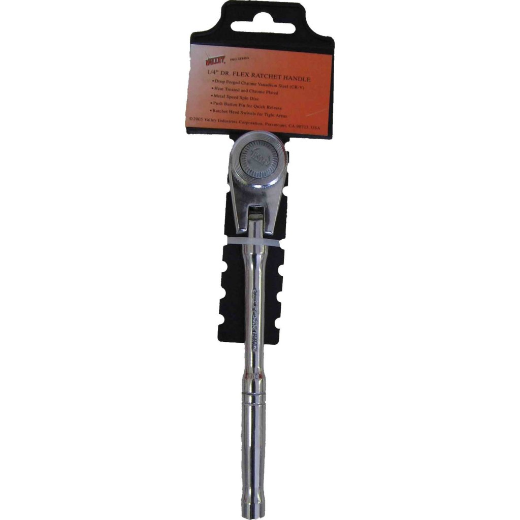 RATCHET HANDLE, FLEX, 1/4" DR., SOFT-TOUCH™ GRIP