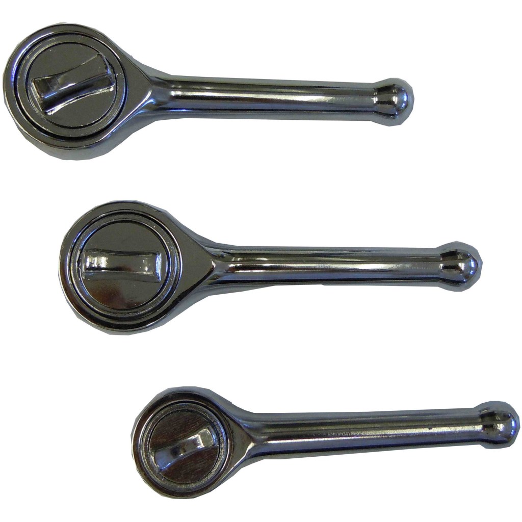 RATCHET HANDLE SET, STUBBY, (1/4"-3/8"-1/2" DR.)