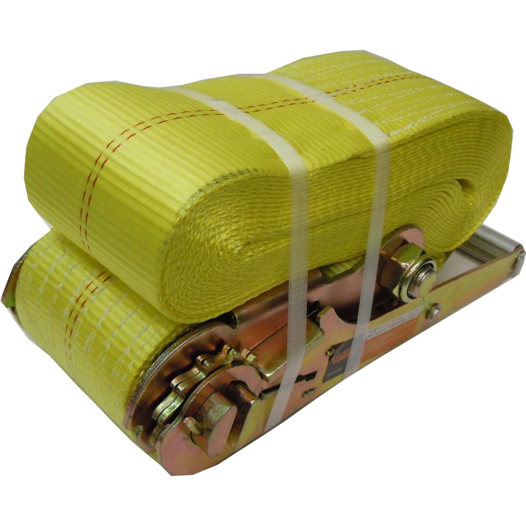 3" X 27 FT. RATCHET TIE DOWN, J-HOOK, 6,000 LB. WLL CAPACITY
