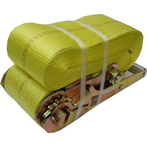 4" X 30 FT. RATCHET TIE DOWN, FLAT HOOK, 6,000 LB. WLL CAPACITY