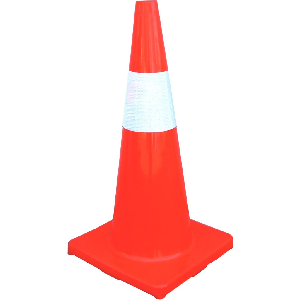 18" TRAFFIC CONE, ORANGE