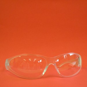SAFETY GLASSES, WRAP-AROUND, CLEAR