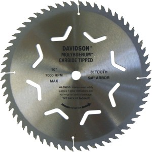 10"X60T M-2 CARBIDE CIRCULAR SAW BLADE
