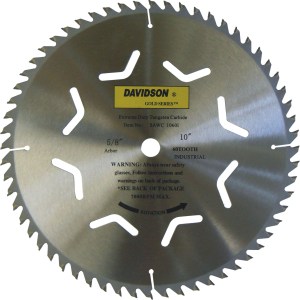 10"X60T C-3 CARBIDE CIRCULAR SAW BLADE (GOLD SERIES)