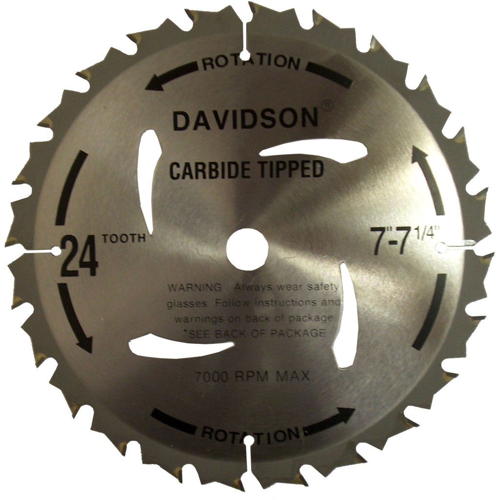 7.25"X24T ANTI-KICK CARBIDE CIRCULAR SAW BLADE