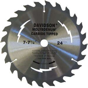 7.25"X24T M-2 CARBIDE CIRCULAR SAW BLADE