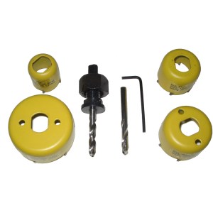 4 PC. CARBIDE HOLE SAW KIT (1-1/8" - 2-1/4")