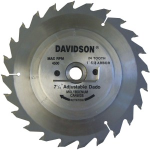 7.25"X24T M-2 CARBIDE ADJUSTABLE DADO SAW BLADE