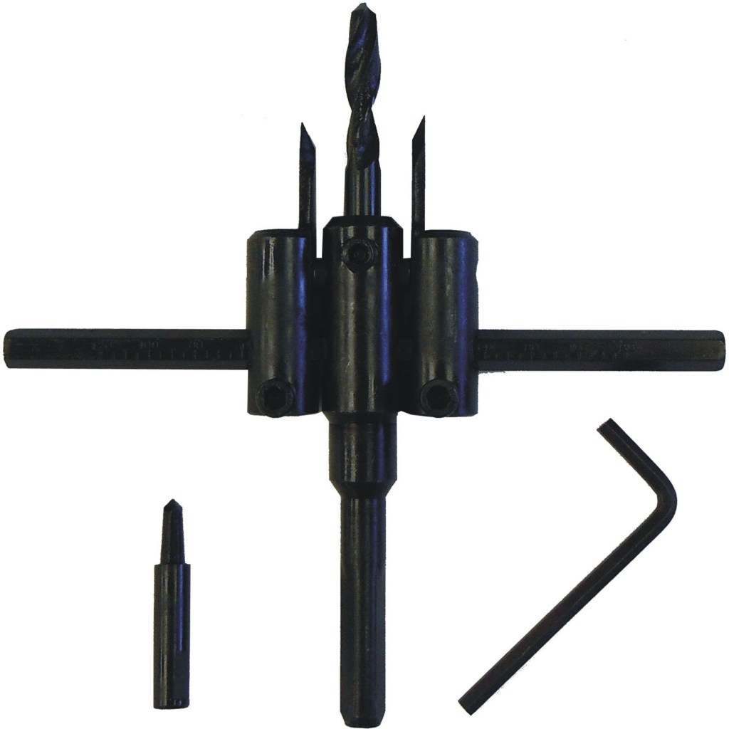 ADJUSTABLE CIRCLE CUTTER, 1"-6" DIAMETER