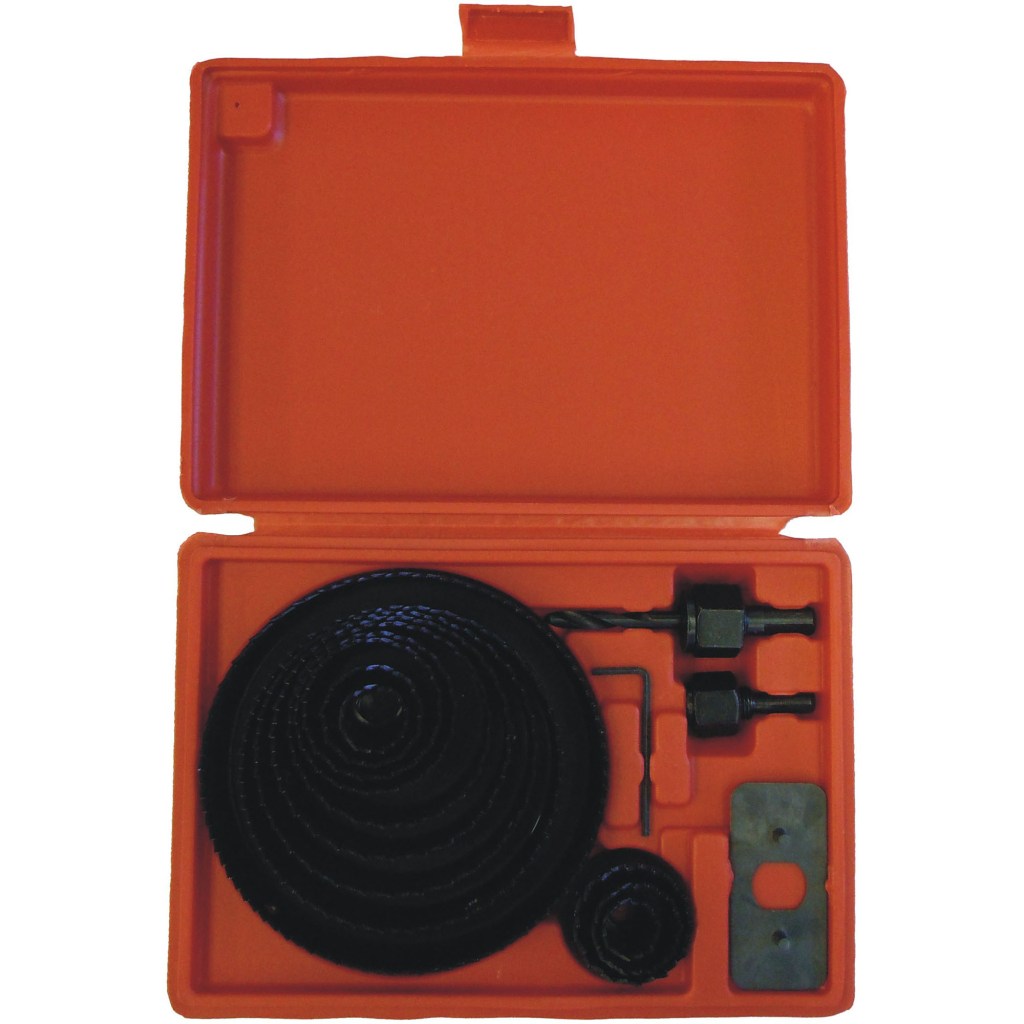 16 PC. HOLE SAW KIT, PVC BOX (3/4"-5"/1" DEPTH)