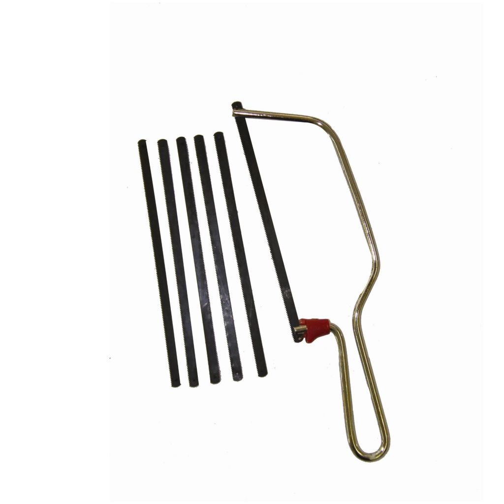JUNIOR 6" HACKSAW FRAME WITH 3 BLADES