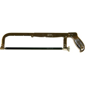 ADJUSTABLE HACKSAW FRAME, CHROME FINISH