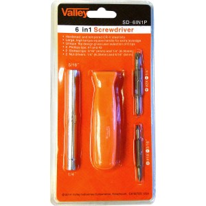 6-IN-1 SCREWDRIVER, FLIP, SQUARE HANDLE, PRO-SERIES™