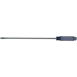 12" X 1/4" FLAT SCREWDRIVER, CLEAR ACETATE HDL., CR-V SHAFT