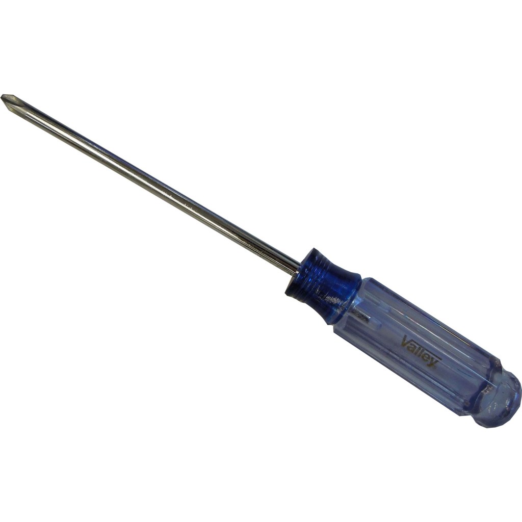 5" X #2 PHILLIPS SCREWDRIVER, CLEAR ACETATE HDL., CR-V SHAFT
